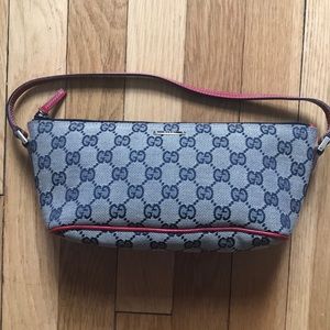 Authentic Navy and Red Gucci bag